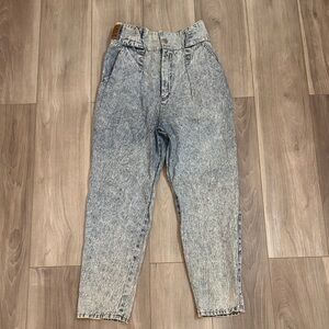 Manly Women's High Rise Acid Wash Jeans 80s 90s Vintage